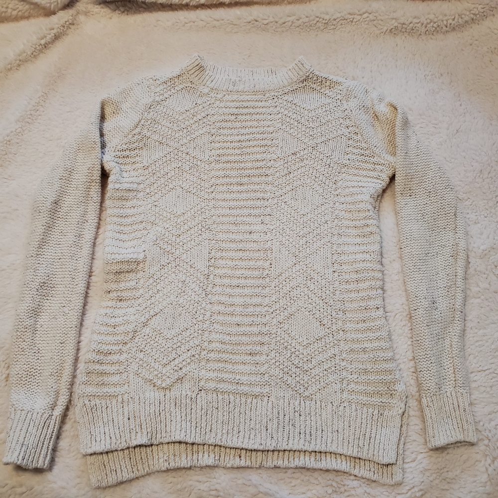 Hollister cable knit front sweater